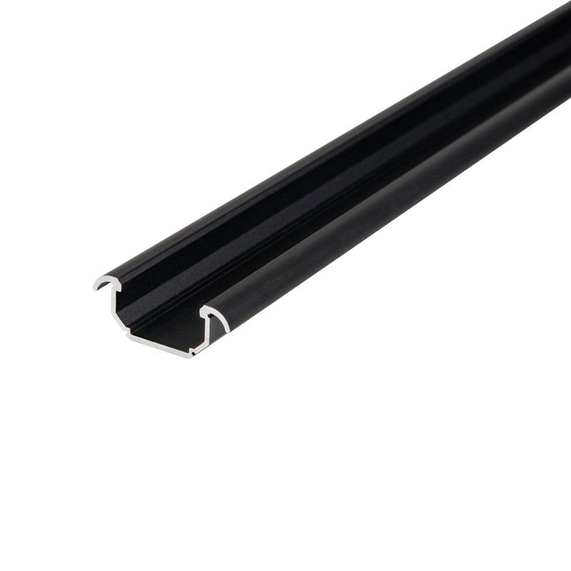 Profile for LED strip, CORNER, L = 3m, aluminum, anodised black