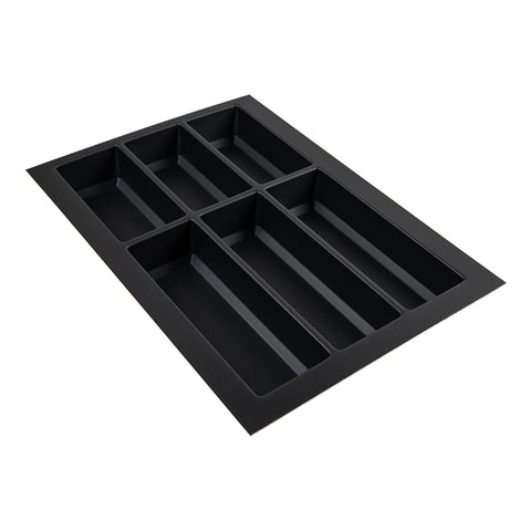 Cutlery tray 500-400 mm. W=400 L=500 softTouch black Agoform
