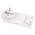 Collapsible furniture plug, flat, 250V, 16A, white