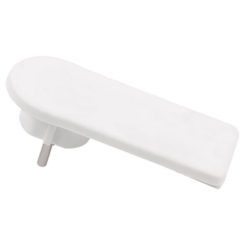 Collapsible furniture plug, flat, 250V, 16A, white