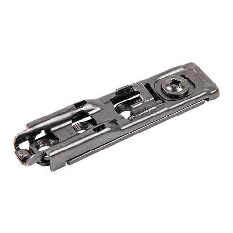 Mounting plate Sensys linear distance 1.5 obsidian black with eccentric (9117471) Hettich