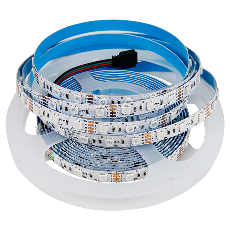 LED-5050 SMD strip, 60 LEDs/ m, 14.4 W, 12 V, IP20, RGB