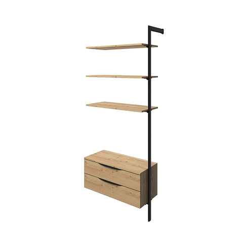 Module with fixtures for cabinets, 3 shelves (Floor-Wall)