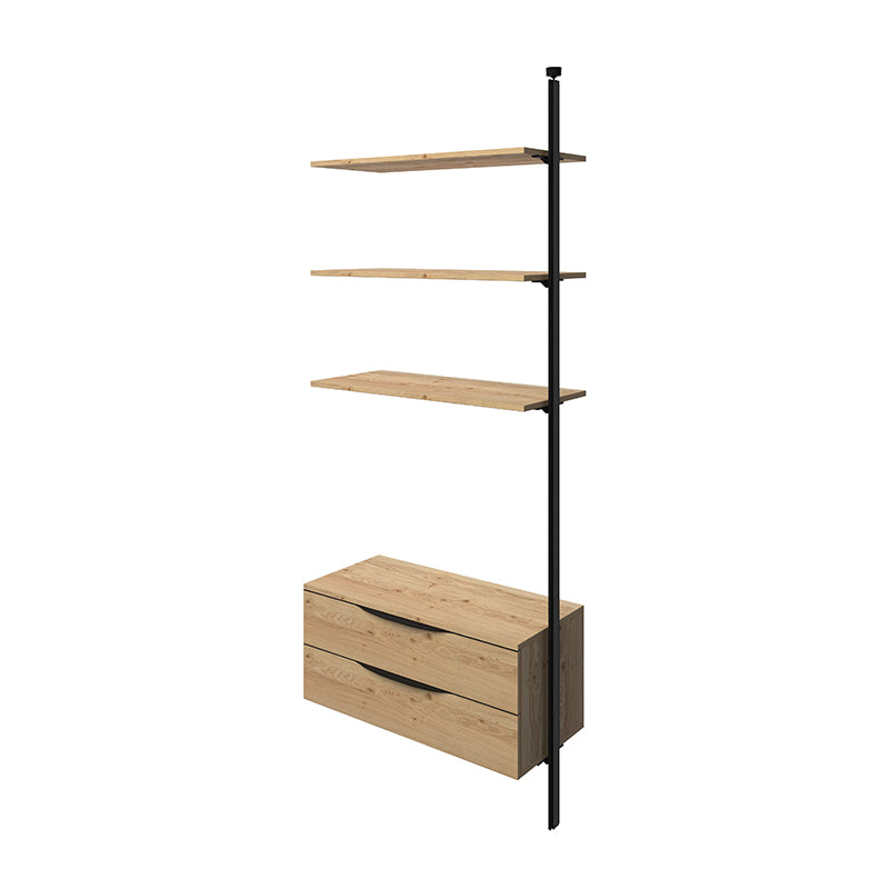 Module with fixtures for cabinets, 3 shelves (Floor-Ceiling)