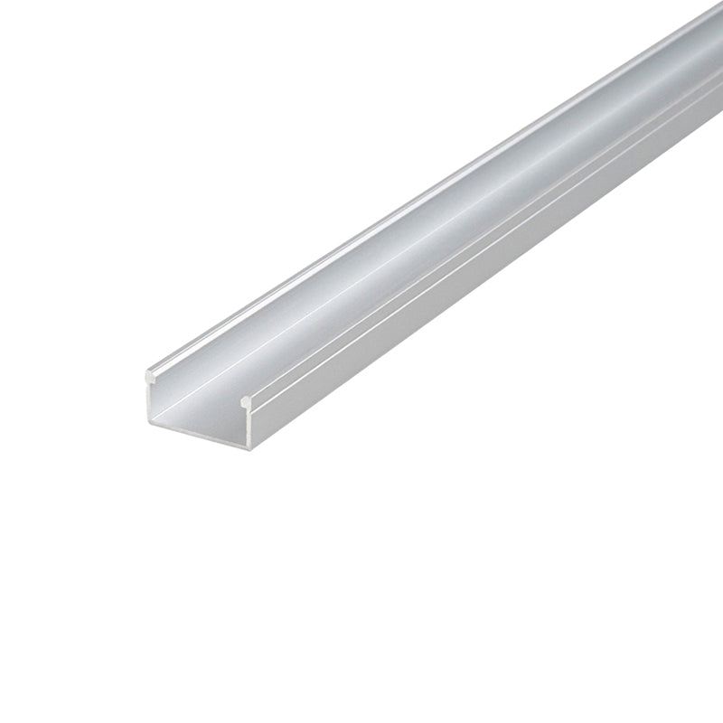 Profile for LED strip, L = 3m, aluminum, anodised silver